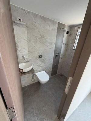 Bathroom in 1 BHK Apartment at Vinayak Shreeji Landmark, Kalyan West – for Sale