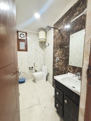 Washroom in 3 BHK Builder Floor at Chattarpur – for Rent