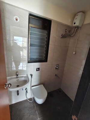 Attached Bathroom in 1 BHK Apartment at Chandak 34 Park Estate, Goregaon West – for Rent