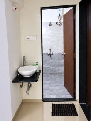 Bathroom in 1 BHK Apartment at Ayaan Society , Wagholi – for Sale