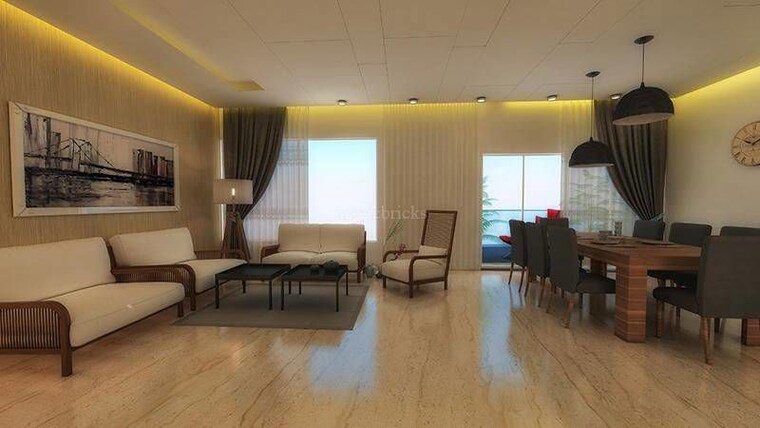 Living Room, pharande-puneville 3 Bedroom 1172 Sq.Ft. Apartment In Punawale Pune 10704834