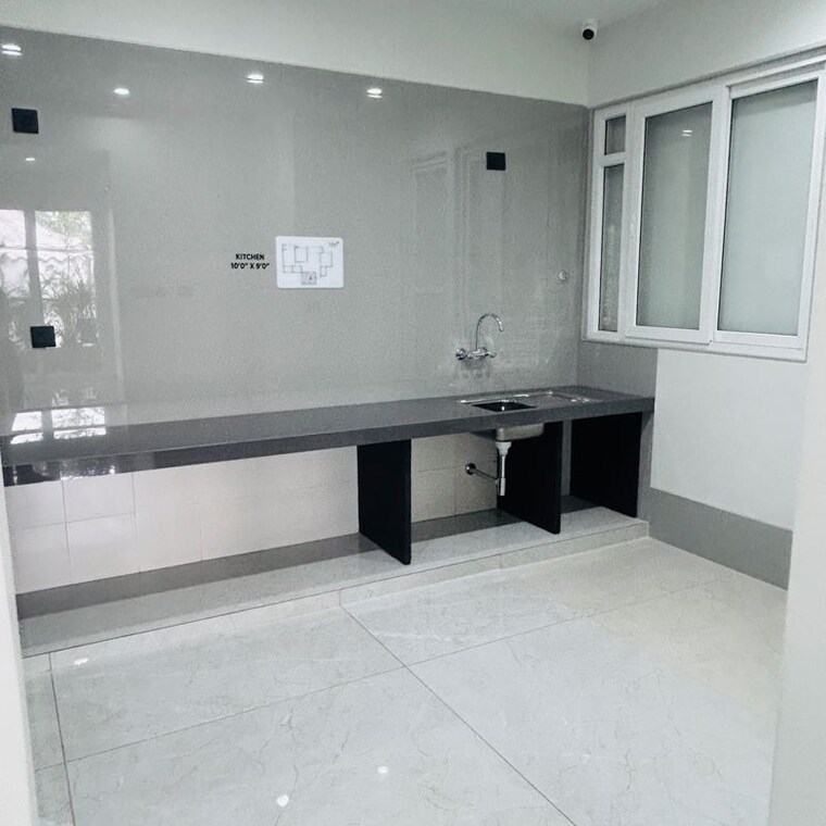 Kitchen, yoo-pristine 3 Bedroom 1123 Sq.Ft. Apartment In Akurdi Pune 10704848