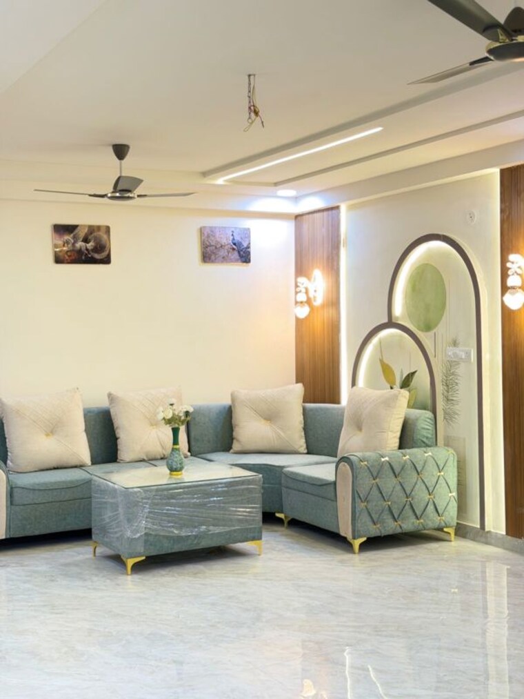 Living Room, sky-9 2 Bedroom 1100 Sq.Ft. Apartment In Jagatpura Jaipur 10704823