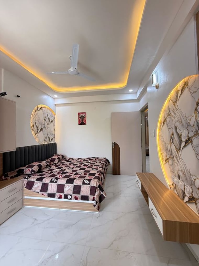 Living Room, sky-9 2 Bedroom 1100 Sq.Ft. Apartment In Jagatpura Jaipur 10704823