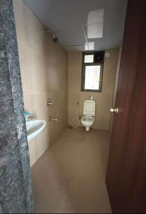 Bathroom in 1 BHK Apartment at Runwal Eirene, Balkum Pada – for Rent