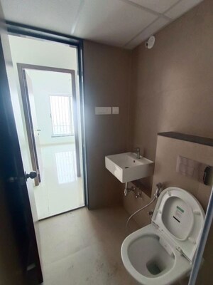 Bathroom in 2 BHK Apartment at Runwal The Central Park, Chinchwad – for Rent