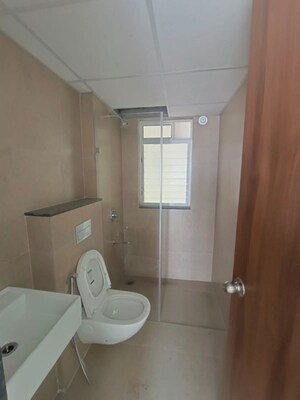 Bathroom in 2 BHK Apartment at Runwal The Central Park, Chinchwad – for Rent