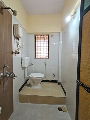Bathroom in 2 BHK Apartment at Om Sai Plaza, Ghodbunder Road – for Rent