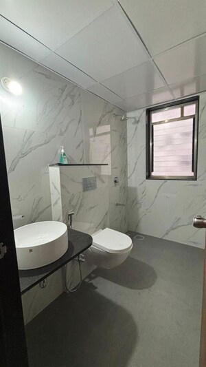 Bathroom in 3 BHK Apartment at Amits Bloomfield, Ambegaon Budruk – for Rent