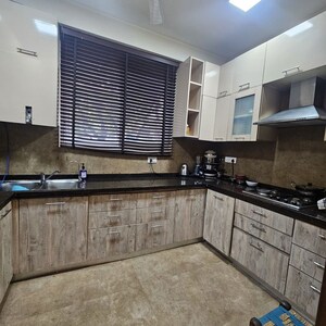 Kitchen in 3 BHK Builder Floor at Ansal Sushant Lok I, Sector 43 – for Rent