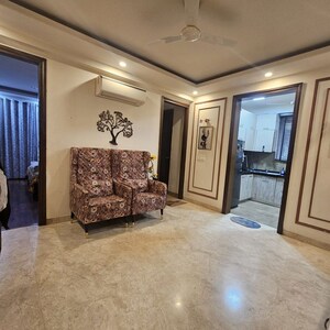 Living Room in 3 BHK Builder Floor at Ansal Sushant Lok I, Sector 43 – for Rent