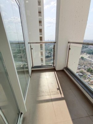 Balcony in 3 BHK Apartment at Runwal The Central Park, Chinchwad – for Rent