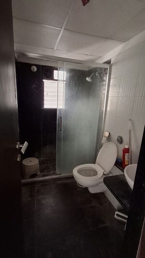 Bathroom in 3 BHK Apartment at Pebbles I, Bavdhan – for Rent