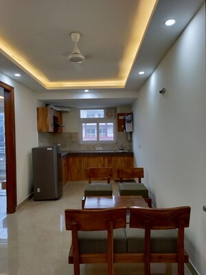 Living Room in 1 BHK Builder Floor at Realtech The Luxurium, Sushant Lok I – for Rent