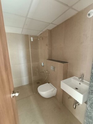 Bathroom in 3 BHK Apartment at Runwal The Central Park, Chinchwad – for Rent