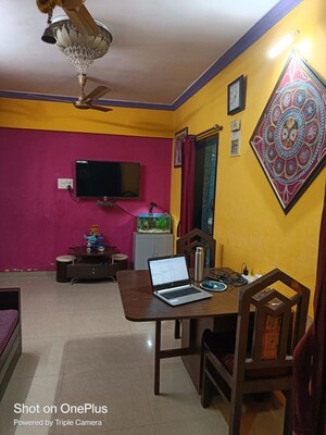 Living Room in 1 BHK Apartment at Sai Darshan Society, Kopar Khairane – for Rent