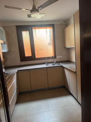 Kitchen in 3 BHK Builder Floor at Nizamuddin – for Rent