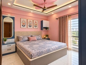Bedroom in 2 BHK Apartment at Trendsquare Ortus Apartment, Dasarahalli – for Rent