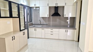 Kitchen in 3 BHK Apartment at Shilp Residency, Gota – for Rent