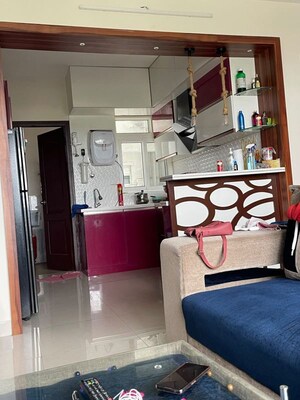 Kitchen in 3 BHK Apartment at SJR WaterMark, Harlur – for Rent