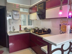 Kitchen in 3 BHK Apartment at SJR WaterMark, Harlur – for Rent