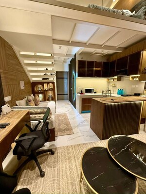 Living Room in Studio Apartment at M3M Broadway, Sector 71 – for Rent