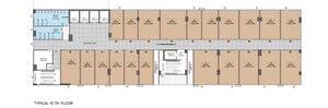 Floor Plan in  Office Space at Vinode Vantage Capital, Hinjewadi – for Sale