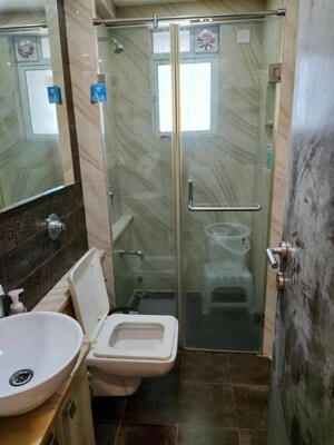 Bathroom in 2 BHK Apartment at Laxmi Vihar Khar, Khar West – for Rent