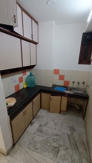 Kitchen in 1 BHK Builder Floor at Malviya Nagar – for Rent