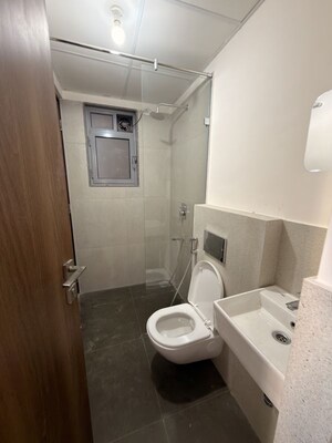 Bathroom in 1 BHK Apartment at Piramal Vaikunth, Balkum Pada – for Rent