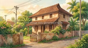  Independent House – Exterior View View at Chowalloor - for Sale