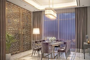 Living Room in 3.5 BHK Apartment at SS The Leaf, Sector 85 – for Rent