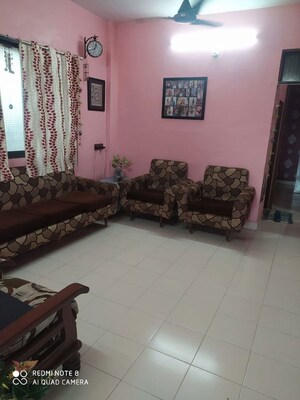 Living Room in 1 BHK Apartment at Krishna Residency Ghansoli, Ghansoli – for Rent