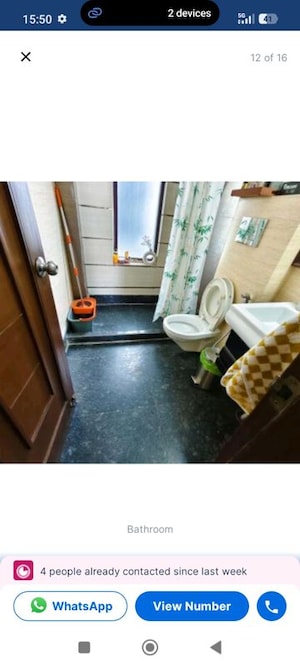Living Room in 3 BHK Apartment at Kailash Colony – for Sale
