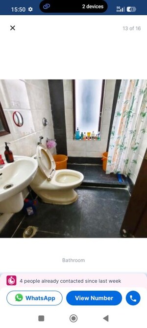 Bathroom in 3 BHK Apartment at Kailash Colony – for Sale