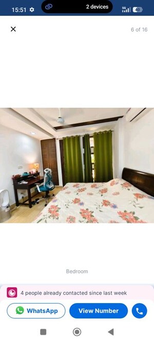 Bedroom in 3 BHK Apartment at Kailash Colony – for Sale