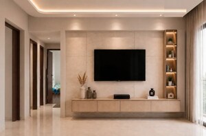 Living Room in 3 BHK Apartment at Hero Homes Palatial, Sector 104 – for Sale