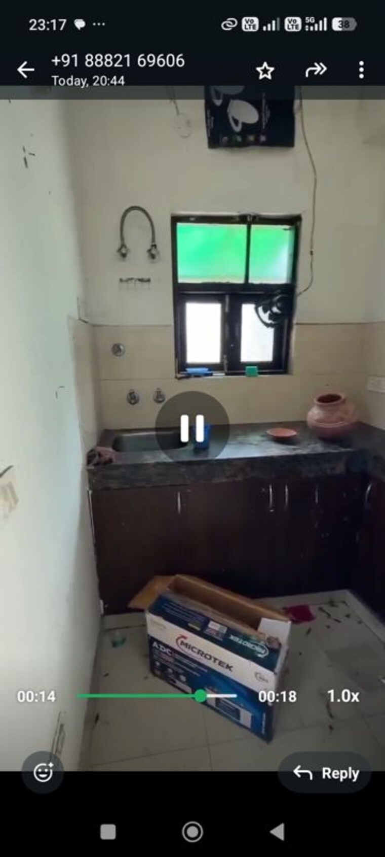 Kitchen, neb sarai 1 RK 100 Sq.Ft. Apartment In Neb Sarai Delhi 10706305
