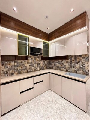 Kitchen in 3 BHK Builder Floor at Uttam Nagar – for Sale