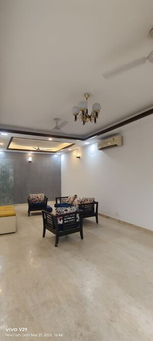 Living Room in 3 BHK Builder Floor at Pamposh Enclave – for Sale