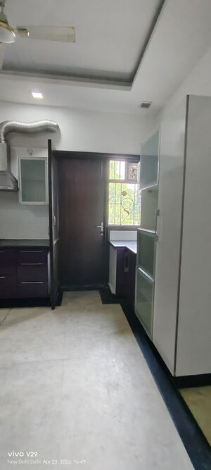 Kitchen in 3 BHK Builder Floor at Pamposh Enclave – for Sale