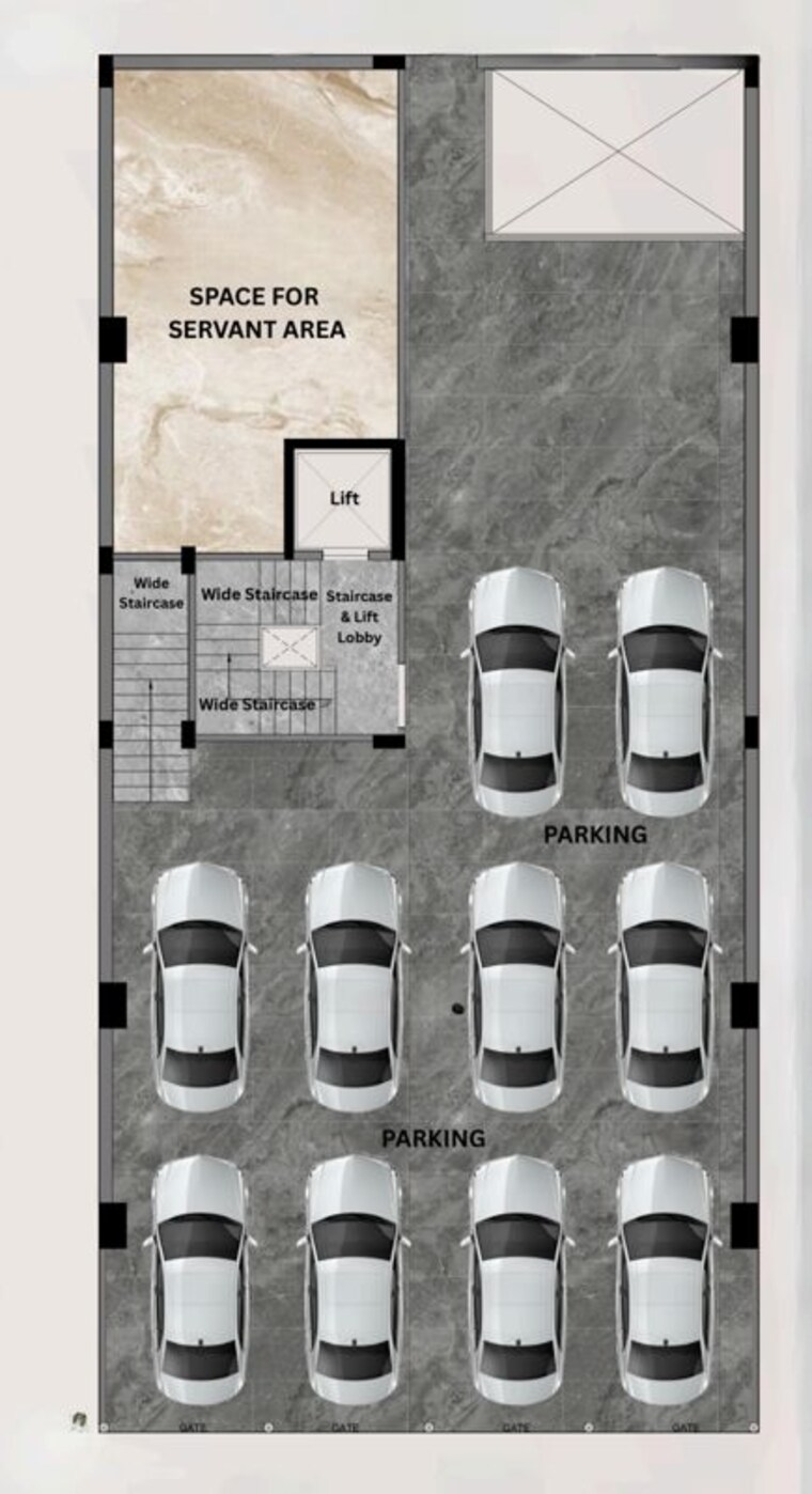 Floor Plan, east of kailash 4 Bedroom 300 Sq.Yd. Builder Floor In East Of Kailash Delhi 10345680