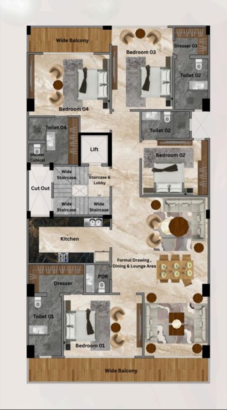 Floor Plan, east of kailash 4 Bedroom 300 Sq.Yd. Builder Floor In East Of Kailash Delhi 10345680