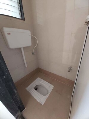 Bathroom in 1 BHK Apartment at Mahavir Bhakti CHS, Kopar Khairane – for Rent