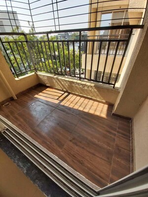Balcony in 1 BHK Apartment at Mahavir Bhakti CHS, Kopar Khairane – for Rent