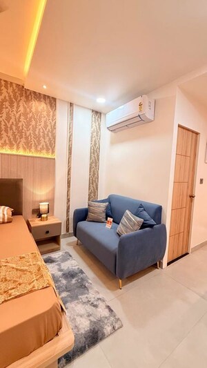 Living Room in Studio Apartment at The Nest, Jagatpura – for Sale