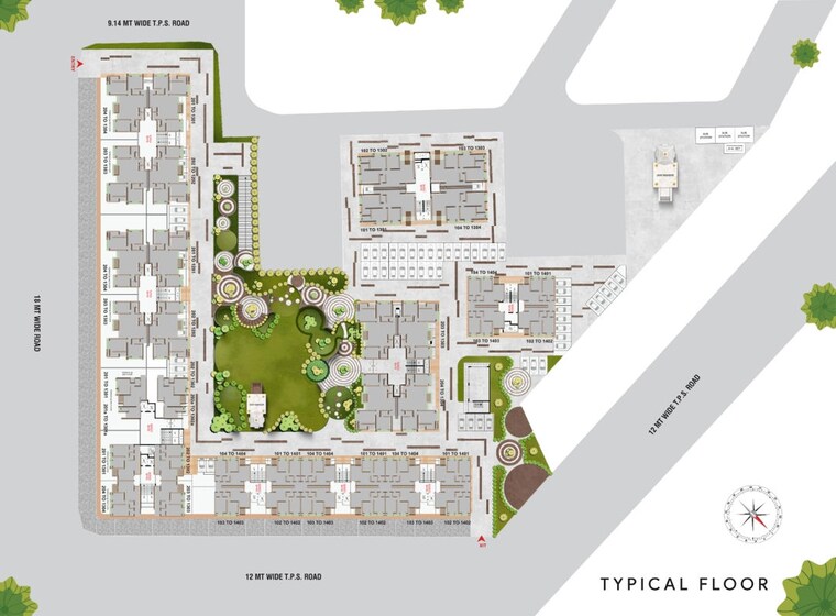 Master Plan, naranpura 3 Bedroom 244 Sq.Yd. Apartment In Naranpura Ahmedabad 10704351