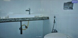 Bathroom in 2 BHK Apartment at Rustomjee Urbania Azziano, Thane West – for Rent
