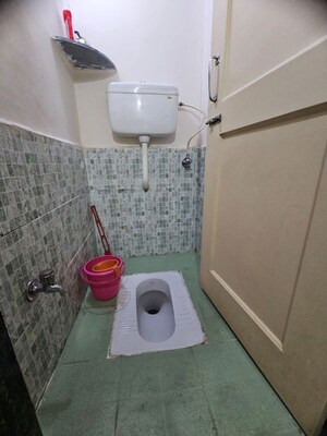Bathroom in 1 BHK Apartment at Meghmalhar CHS Ghansoli, Ghansoli – for Rent