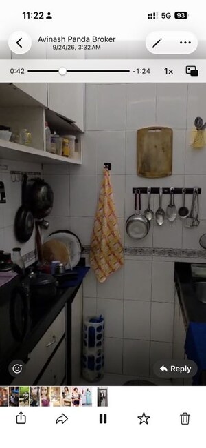 Kitchen in 1 BHK Apartment at Candy Castle, Colaba – for Sale